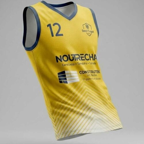CAMISETA DE JUEGO TITANS SANT CUGAT AMARILLA TIRANTES